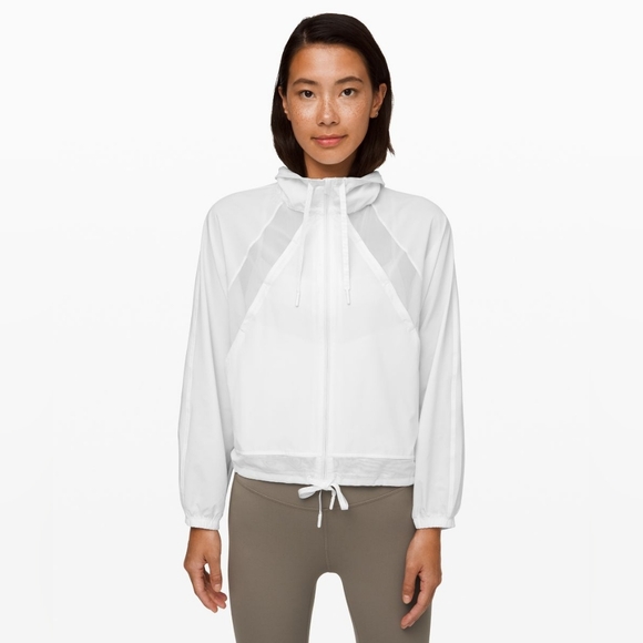 Lululemon Get Going Jacket White Size 2 - Picture 1 of 9